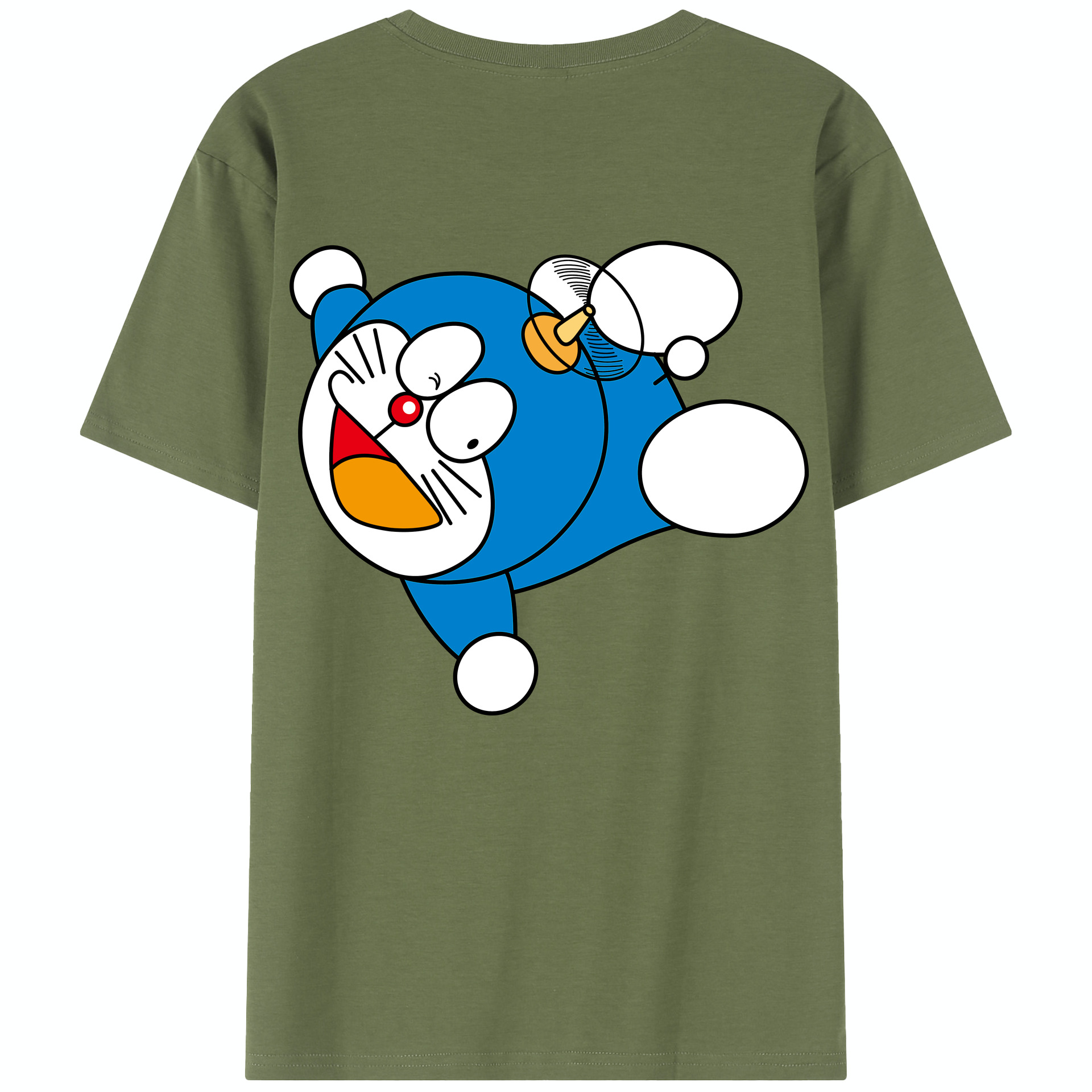 （画像用） ドラえもん Doraemon 綿100％半袖Tシャツ（背面プリント）